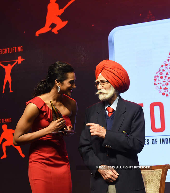 Candid pictures from Times of India Sports Awards 2019